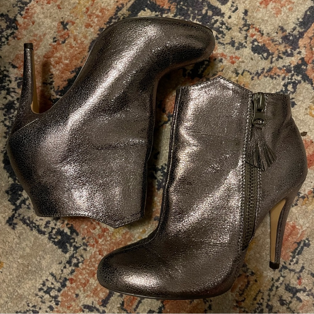Metallic Booties, Size 8.5